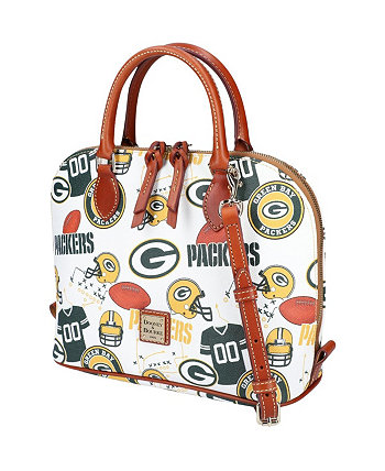 Женская сумка-портфель Green Bay Packers Gameday на молнии Dooney & Bourke