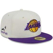 Мужская двухцветная шляпа New Era x Staple Cream/Purple Los Angeles Lakers NBA x Staple 59FIFTY Unbranded