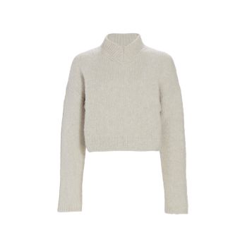 Ribbed V-Neck Sweater Gauchere