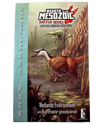 Окружающая среда водно-болотных угодий с набором фигурок Buitreraptor G Beasts of the Mesozoic