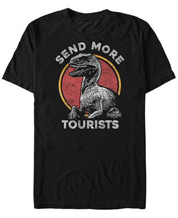 Мужская Raptor Отправить больше туристов с коротким рукавом футболки Jurassic Park