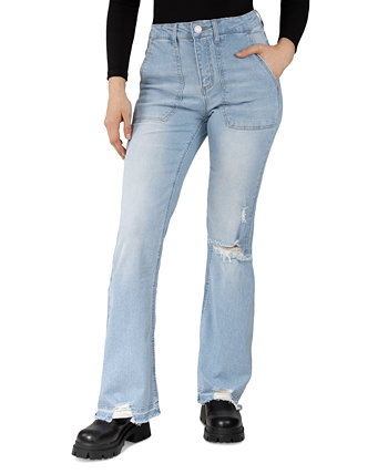 Юниорские джинсы с высокой посадкой и расклешенными штанинами Indigo Rein