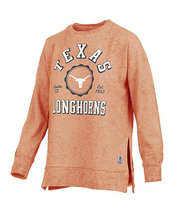 Женский пуловер с принтом Texas Longhorns оранжевого цвета Texas Longhorns Pressbox