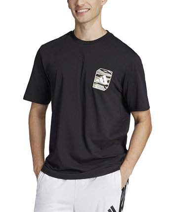 Men's Regular-Fit Camo Logo Patch T-Shirt Adidas