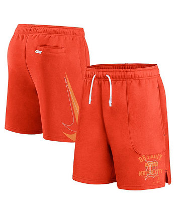 Мужские оранжевые эффектные шорты для игры с мячом Detroit Tigers Nike