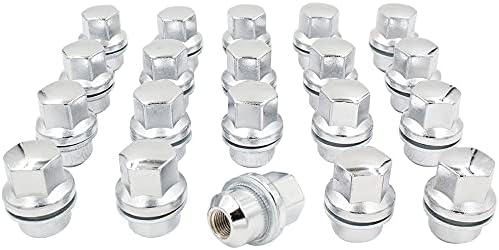 Wheel Accessories Parts 20 Pcs M14x1.5 14x1.5 OEM Style Lug Nuts ANR3679G | 611-233 | 2.00" Long Chrome 27mm Hex Fits 1999 to 2002 Land Rover Discovery | 1995 to 2002 Land Rover Ranger Rover Wheel Accessories Parts