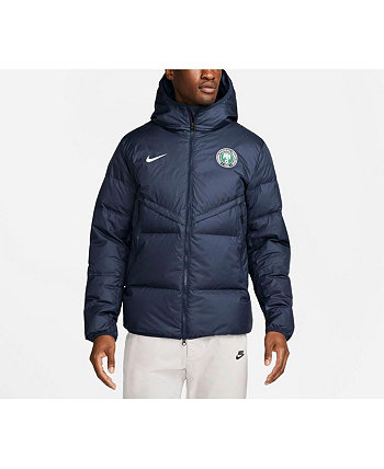 Мужская куртка с капюшоном и молнией во всю длину, черная, сборная Нигерии Nike