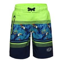 Для мальчиков 4–18 лет Rokka&Rolla эластичные быстросохнущие шорты для плавания с сетчатой подкладкой UPF50+ Rokka&Rolla