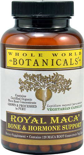 Royal Maca® Bone & Hormone Support — 120 вегетарианских капсул Whole World Botanicals