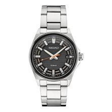 Seiko Essentials Men's Stainless Steel Gray Dial Bracelet Watch - SUR507 Seiko