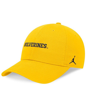 Бейсболка Jordan Men's Gold Michigan Wolverines 2024 On-Field Club Adjustable Hat Jordan