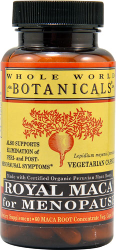 Royal Maca® для менопаузы — 60 вегетарианских капсул Whole World Botanicals