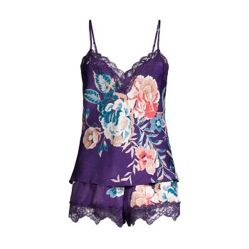 Mika Two-Piece Camisole Short Set In Bloom