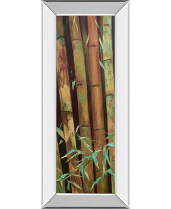 Бамбуковый финал I от Сюзанны Уилкинс, настенное искусство с принтом в зеркальной раме - 18 "x 42" Classy Art