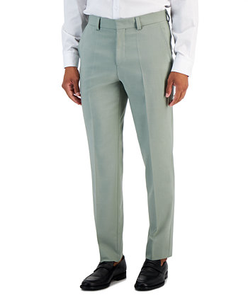 Мужские брюки современного кроя цвета сельдерея HUGO BOSS