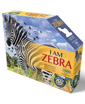 Puzzles - I AM ZEBRA Puzzle, Set of 1000 Madd Capp Games