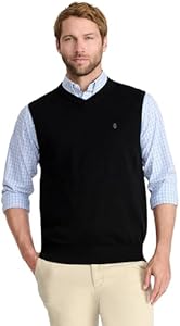 Мужской Вязанный Жилет IZOD Fine Gauge V-Neck IZOD