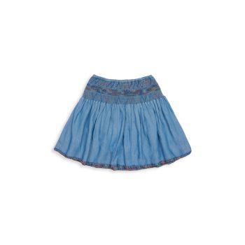 Little Girl's &amp; Girl's Donatella Pixie Denim Skirt PEEK