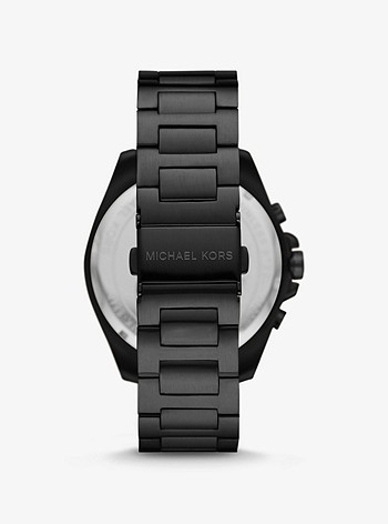 Крупногабаритные часы Brecken в черном цвете Michael Kors
