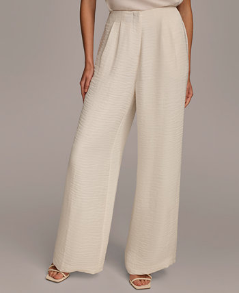 Женские фактурные широкие брюки Donna Karan New York