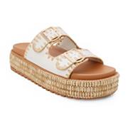 Yoki Platform Espadrille Double Buckle Stitch Women's Sandals Yoki