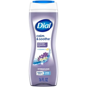 Dial Body Wash, Calm & Soothe Lavender & Jasmine Scent, 16 fl oz Dial