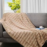 Cheer Collection Faux Fur Blanket, Luxurious Blanket & Throw For Couch- 60"x50" Cheer Collection