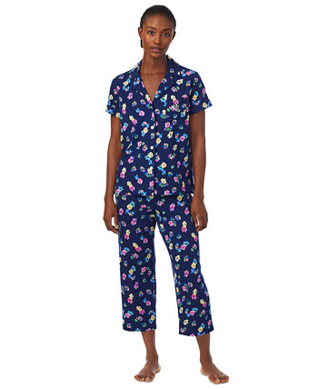 Женские 2 шт. Пижамный комплект капри с принтом Ralph Lauren