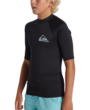 Повседневная футболка для серфинга с короткими рукавами для больших мальчиков UPF 50 Quiksilver