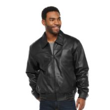 Мужская винтажная кожаная нижняя куртка с окантовкой Vintage Leather