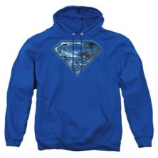 Superman On Ice Shield Adult Pull Over Hoodie Licensed Character