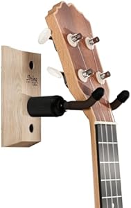 String Swing Wall Mount Ukulele Hanger Hardwood Ukele or Mandolin Wall Mount Pineapple Tenor Concert Compatible for Home & Studio CC01UK-A - Ash String Swing