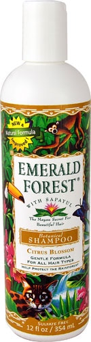 Ботанический шампунь «Изумрудный лес» с цветком цитрусовых сапаюл -- 12 жидких унций Emerald Forest