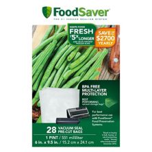 Вакуумный пакет FoodSaver объемом пинта, 28 упаковок. FoodSaver