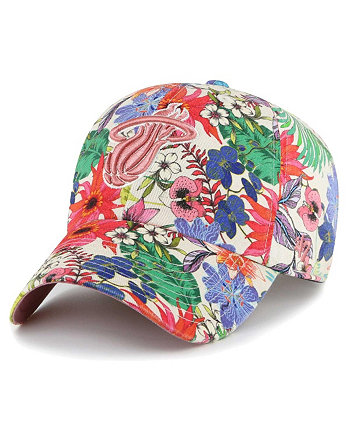 47 Women's Cream Miami Heat Pollinator Clean Up Adjustable Hat '47 Brand