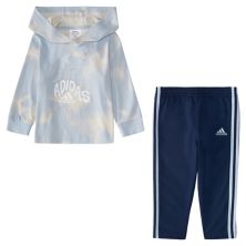 Комплект футболки и брюк adidas с капюшоном для мальчика для малышей Adidas