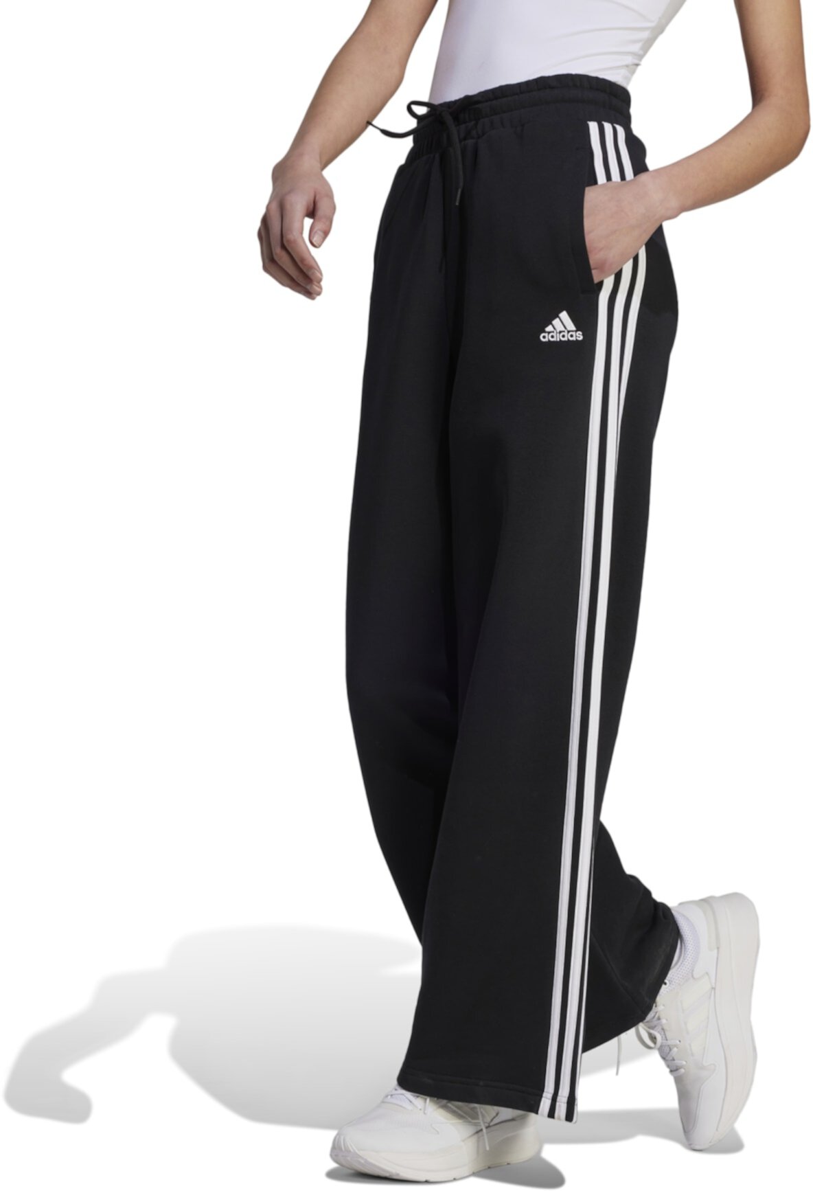 Женские Брюки Adidas 3-Stripes French Terry Wide Pants Adidas