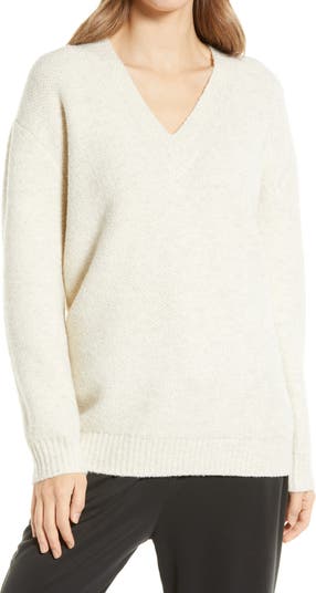 Женский легкий свитер с v-образным вырезом Nordstrom