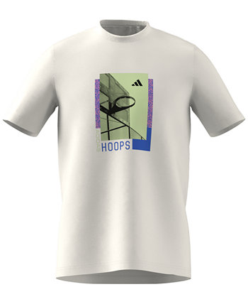 Men's Hoops Photoreal Short Sleeve Crewneck T-Shirt Adidas