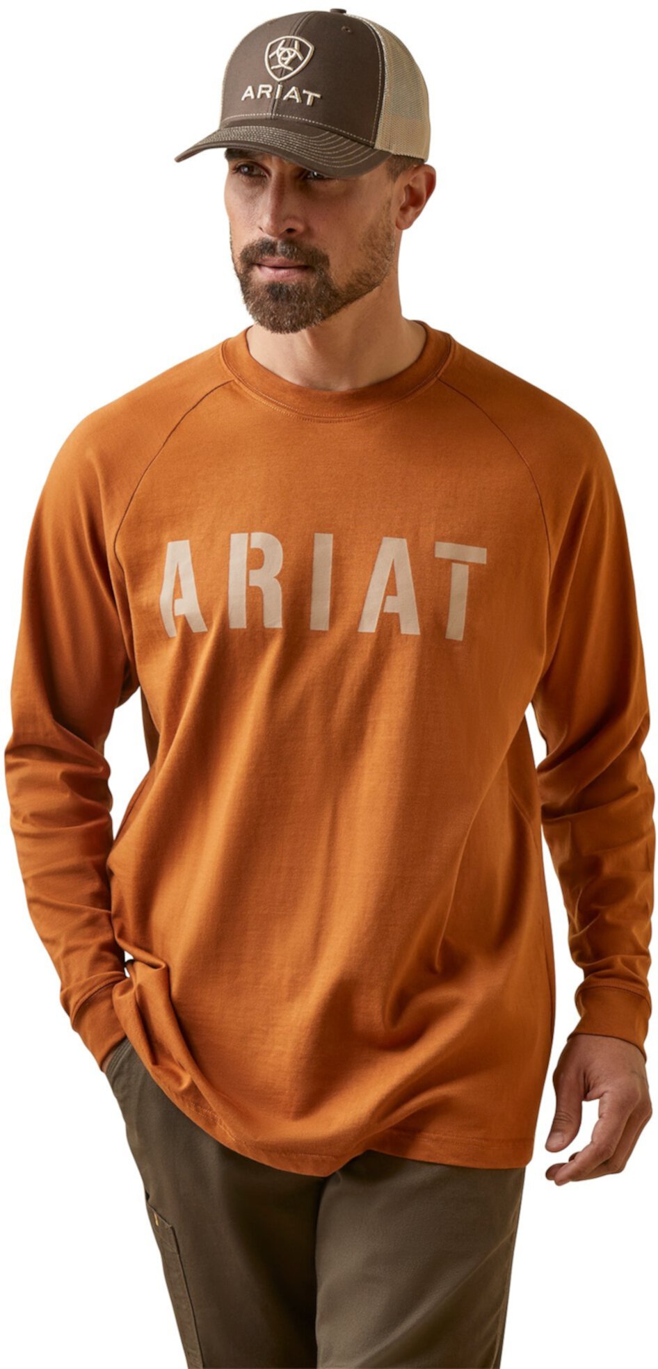 Хлопковая футболка Rebar Strong Block Ariat