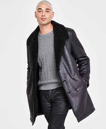 Пальто Beau стандартного кроя из искусственной кожи на флисовой подкладке, созданное для Macy's I.N.C. International Concepts