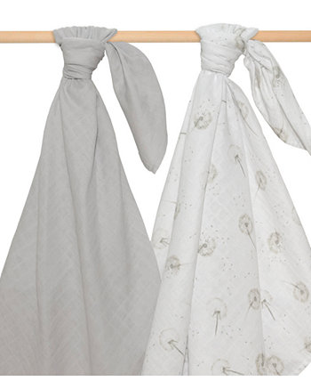 Муслиновые пеленки для мальчиков и девочек, упаковка из 2 шт. Living Textiles