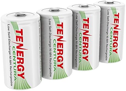 Аккумуляторы Tenergy Centura 1.2V NiMH D, 8000 мАч, низкий саморазряд, 2 шт. Tenergy