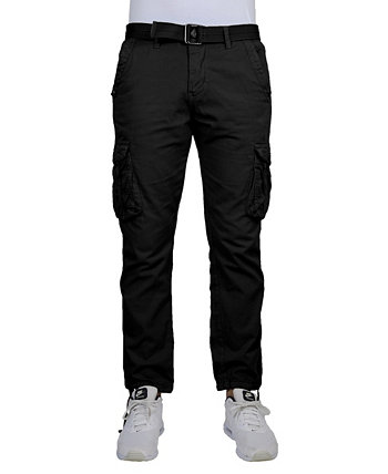 Комплект мужских хлопковых брюк-карго с поясом Blu Rock