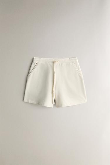 PLAIN COTTON SHORTS Zara Home