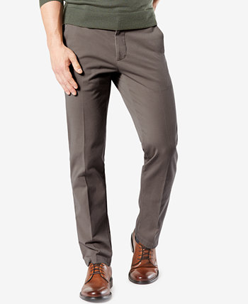Мужские брюки стрейч цвета хаки прямого кроя Smart 360 Flex Workday Dockers