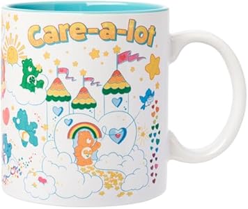 Керамическая кружка Care Bears «Удача» с рисунком радуги, объем 590 мл Silver Buffalo