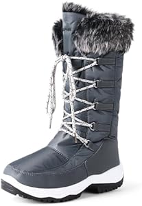 Женские Сапоги DREAM PAIRS Warm Faux Fur Lined Mid-Calf Winter Snow Boots DREAM PAIRS