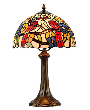 Настольная лампа Lovebirds с цветочным рисунком Dale Tiffany