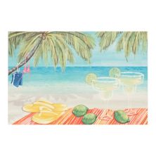Коврик Liora Manne Illusions для пляжной вечеринки в помещении и на открытом воздухе Liora Manne